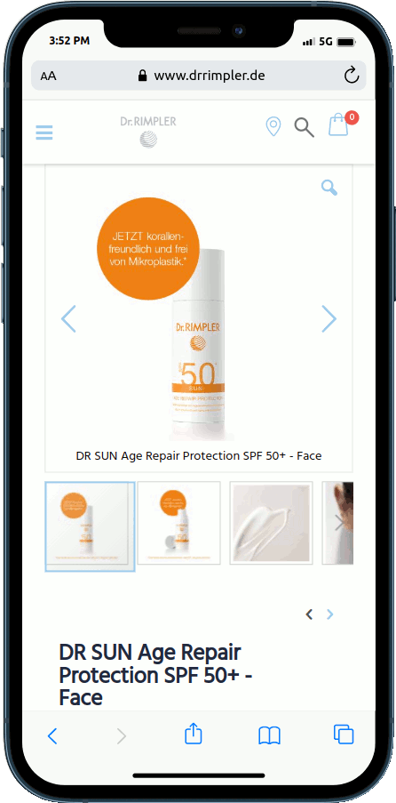 Dr. Rimpler Produktseite Mobile