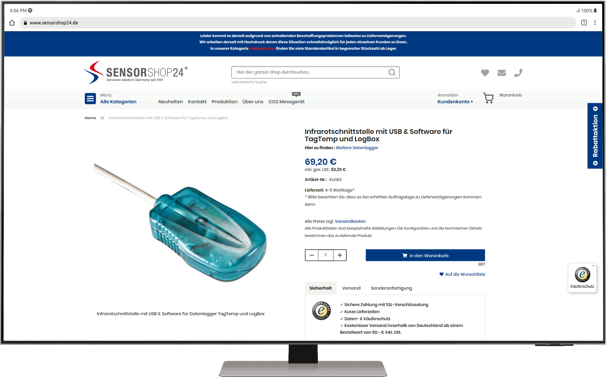 Wamoco Referenz Sensorshop